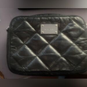 Michael Kors Black Quilted Pouch